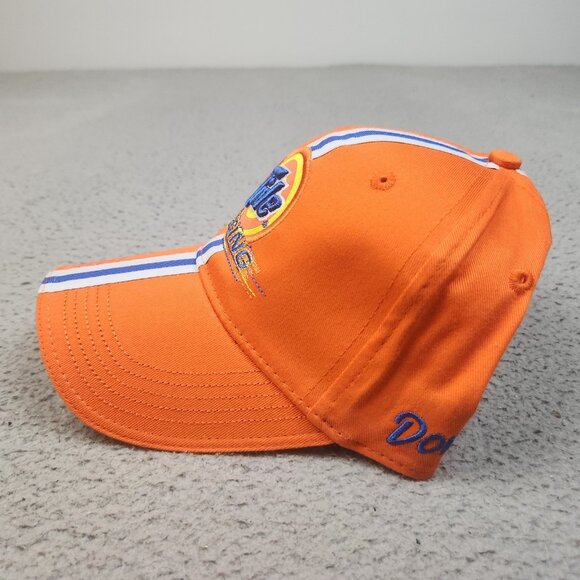 Vintage Tide Racing Hat Cap Strapback Orange Embroidered NASCAR Striped - Picture 3 of 8